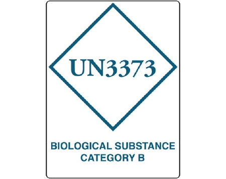 Shamrock Scientific Shamrock Pre-Printed Label Warning Label UN3373 / BIOLOGICAL SUBSTANCE / CATEGORY B White 4 X 3 Inch - HAZ-403