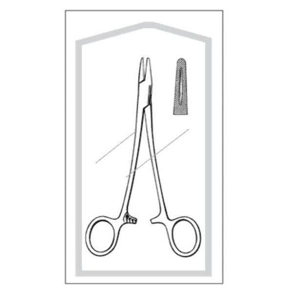 Sklar Instruments Holder Needle Mayo-Hegar Econo 6 Serr Jw Straight Ss Disp 50/Ca - 96-2594
