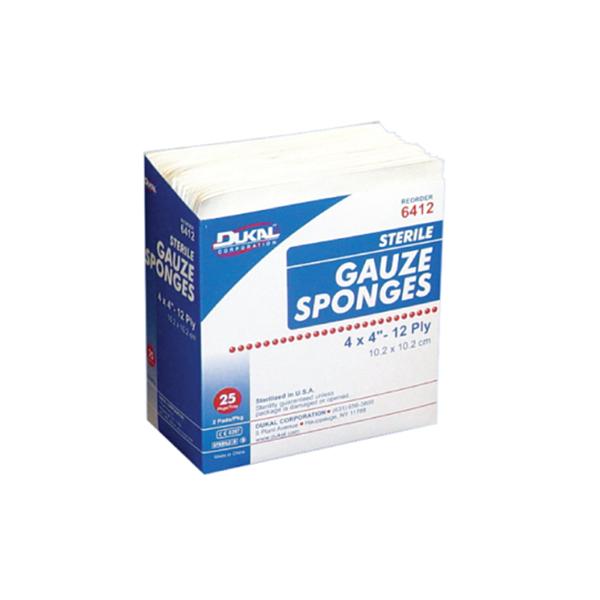 Henry Schein Sponge Exodontia Premium Cotton Filled 2X2" Sterile Lf 200/Bg, 25 Bg/Ca - 1048191