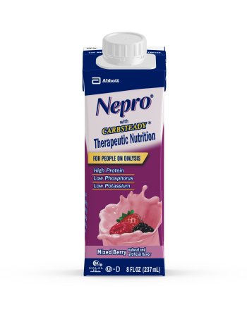 Abbott Nutrition Nepro with Carbsteady Oral Supplement Mixed Berry Flavor 8 oz. Carton Ready to Use - 64796