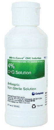 Coloplast Micro-Guard Surgical Scrub 4 oz. Bottle 4% CHG (Chlorhexidine Gluconate) - 67760