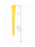 Fisher Scientific Drench Shower Tester 12.7 Top X 38.1 cm dia. Bottom, Yellow - 19807547