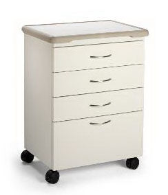 Midmark Mobile Treatment Cabinet 18 X 29 X 33 Inch 4 Drawers Pebble Gray - 41A.216.SEH