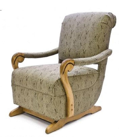 Basic American Medical Graham Field Glider Rocker Specify Color When Ordering Fixed Armrests Fabric Upholstery - CGR2197G2