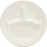 Saalfeld Redistribution Dart Concorde Partitioned Plate White Disposable Non-Laminated Foam 9 Inch Diameter - 9CPWCR