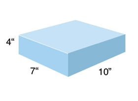 Alimed AliMed Positioner Rectangle 7 W X 10 D X 4 H Inch Foam Freestanding - 931704