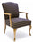 Basic American Medical Graham Field Reception Chair Cherry / Cinnamon Fixed Armrests Fabric Upholstery - CGR20403G2