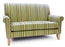 Basic American Medical Graham Field Loveseat Cherry / Phoenix Ruby Fixed Armrests Fabric Upholstery - CGR1042G2