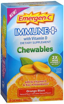 Emergen-C - Multivitamin Supplement Ascorbic Acid / Vitamin D / Vitamin E 1000 mg - 600 IU - 30 IU Strength Tablet 14 per Box Orange Flavor - 88589810030