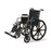 Excel 2000 Extra Wide - Wheelchair Dual Axle Desk Length Arm Elevating Legrest Black Upholstery 20 Inch Seat Width Adult 300 lbs. Weight Capacity - Medline - MDS806450