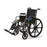 Excel 2000 Extra Wide - Wheelchair Dual Axle Desk Length Arm Elevating Legrest Black Upholstery 20 Inch Seat Width Adult 300 lbs. Weight Capacity - MDS806450
