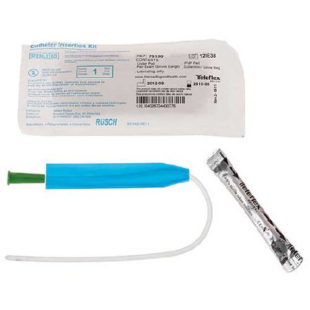 FloCath QUICK - Urethral Catheter Straight Tip Hydrophilic Coated PVC 14 Fr. 8 Inch - 221500140