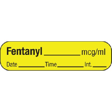 MedVision - Drug Label Anesthesia Label Etomidate___mg/mL____Date___Time___Ing. Yellow 3/8 X 1-7/16 Inch - MV02SY3136