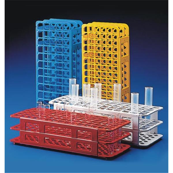 Globe Scientific Snap-N-Rack Test Tube Rack 13Mm 90 Place Red Ea - 456410