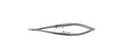 Bausch & Lomb Needle Holder 137 mm Medium 11 mm Gently Curved Jaw Flat Serrated Handle - E3848