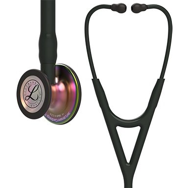 3M Littmann Cardiology IV Cardiology Stethoscope Black 1-Tube 27 Inch Tube Double Sided Chestpiece - 6152