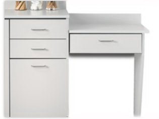 Clinton Industries - Wall Mount Desk Gray / Silver Pulls 1 Drawer - 076-OGR-1GR-2GR-5C