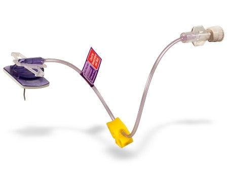 Bard PowerLoc EZ Power Huber Infusion Set 20 Gauge 1-1/2 Inch 8 Inch Tubing Y-Site Injection Port - SHW20-150YS