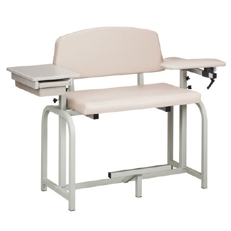 Lab X Series - Blood Drawing Chair Padded Flip Up Arm Black - 66092-3BK