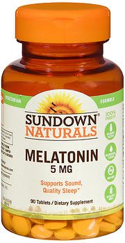 US Nutrition Sundown Naturals Natural Sleep Aid 90 per Bottle Tablet 5 mg Strength - 3076815745
