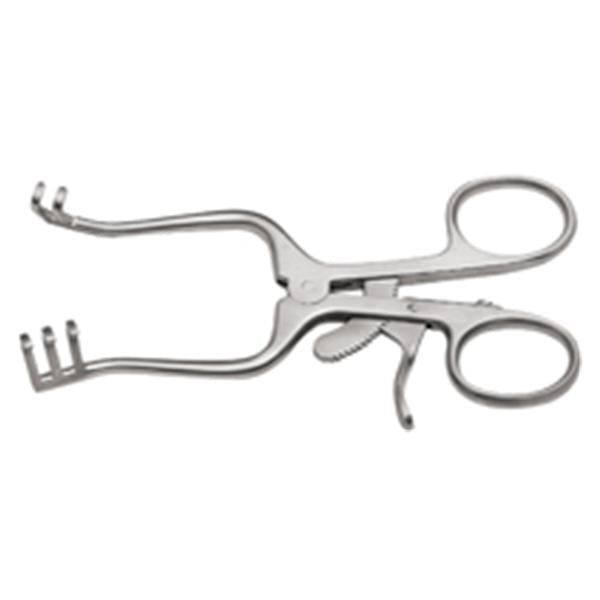 Henry Schein Retractor Weitlaner 4" Blunt 2X3 Teeth Stainless Steel Ea - 104-9635