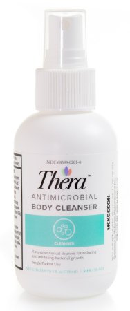 McKesson Thera Antimicrobial Body Wash Liquid 4 oz. Pump Bottle Scented - 53-AC4