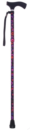 Mabis Healthcare Switch Sticks Folding Cane Aluminum 32 to 37 Inch Height Circle Design - 502-2000-5102