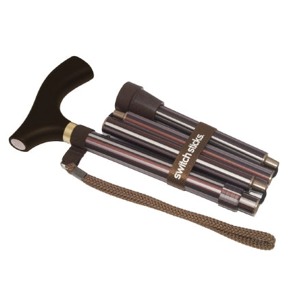 Switch Sticks - Folding Cane Aluminum 32 to 37 Inch Height Kensington Print - 502-2000-5104