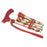 Mabis Healthcare Switch Sticks Folding Cane Aluminum 32 to 37 Inch Height Poppies Design - 502-2000-5107