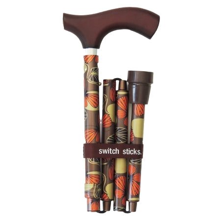 Switch Sticks - Folding Cane Aluminum 32 to 37 Inch Height Mimi Print - 502-2000-5128