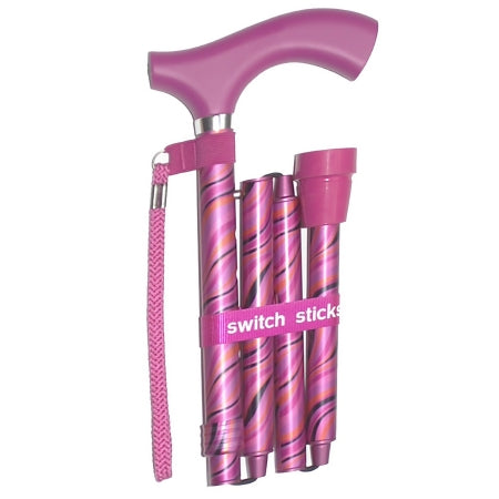 Switch Sticks - Folding Cane Aluminum 32 to 37 Inch Height Tango Print - 502-2000-5132
