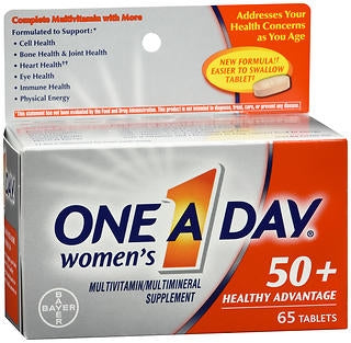 Bayer One-A-Day Women Multivitamin Supplement Vitamin A / Vitamin D / Ascorbic Acid 2500 IU - 1000 IU - 60 mg Strength Tablet 60 per Carton - 1650056529