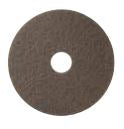 Saalfeld Redistribution Reliable Brand Hard Floor Burnishing Pad 19 Inch Diameter Champagne Polyester - V02072