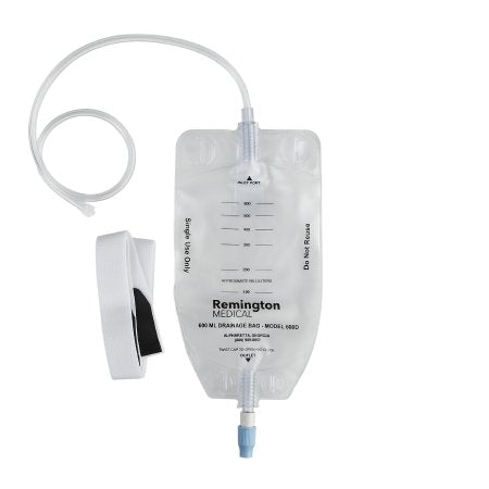 Remington Medical - Nephrostomy Drainage Bag 24 Inch Tubing 600 mL Sterile Anti-Reflux Barrier - 600-D