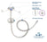 Applied Medical Technologies G-JET Low Profile Button Gastrostomy / Jejunal Tube 14 Fr. 2 X 30 cm - GJ-1420-30
