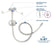 G-JET - Low Profile Button Gastrostomy / Jejunal Tube 14 Fr. 2 X 30 cm Tube - GJ-1420-30