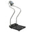 Health O Meter - Floor Scale with Handrail Digital LCD Display 1000 lbs. / 454 kg Capacity Black / Gray AC Adapter / Battery Operated - 3001KL-AMX