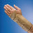Patterson Medical Supply Rolyan AlignRite Enlarged Wrist Support Cotton / Rubber Left Hand Short - 56080201