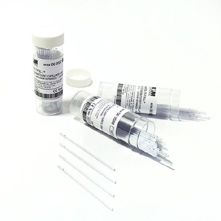 Safe-T-Fill - Capillary Blood Collection Tube Micro-hematocrit Plain 75 mm Length 50 µL Blue Stripe Without Closure Plastic Tube - 060508