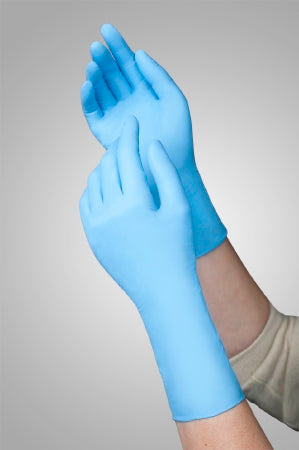 Tronex Healthcare Industries 9099 Series Extended Cuff Exam Glove Medium NonSterile Nitrile Extended Cuff Length Textured Fingertips Blue Chemo Tested - 9099-20