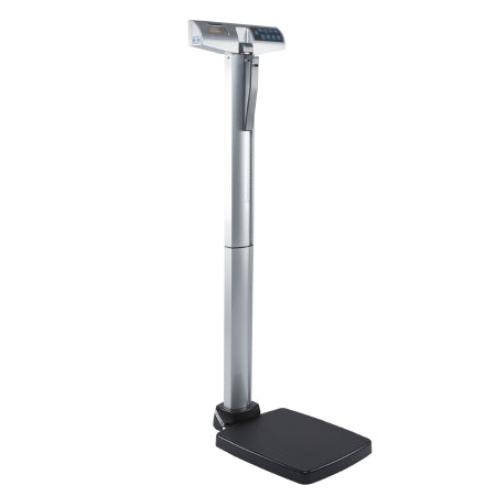 Health O Meter - Column Scale Digital Display 550 lbs./ 250 kg Capacity Gray AC Adapter / Battery Operated - 500KLAD