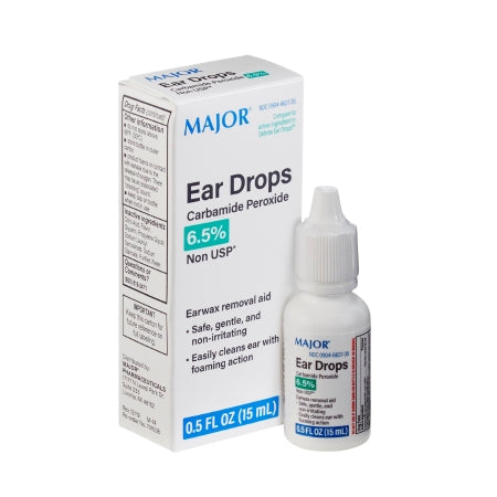 Major Pharmaceuticals Ear Wax Remover Generic Debrox 0.5 Oz. Otic Drops 6.5% Strength Carbamide Peroxide - 904662735