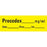 Precision Dynamics Pre-Printed Label Anesthesia Label Precedex___mg/ml/Date___Time___Int.___ Yellow 1/2 X 1-1/2 Inch - AN-24
