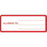 Precision Dynamics Pre-Printed Label Allergy Alert ALLERGIC TO: _______ Red / White 1-1/8 X 3 Inch - 59704575