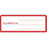 Precision Dynamics - Pre-Printed Label Allergy Alert Red / White Paper ALLERGIC TO: _______ Red Alert Label 1-1/8 X 3 Inch - 59704575
