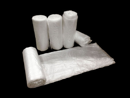 Colonial Bag Corporation Colonial Bag Trash Bag XX Heavy Duty 56 gal. Clear HDPE 22 Mic. 43 X 48 Inch X-Seal Bottom Twist Tie Coreless Roll - HCR47STC