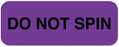 United Ad Label Pre-Printed Label Auxiliary Label DO NOT SPIN Purple 3/4 X 2 Inch - ULHT225