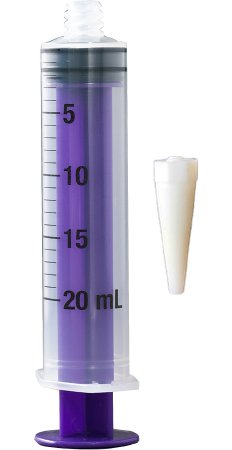 Vesco Medical Vesco Enteral Feeding / Irrigation Syringe 20 mL Individual Pack Enfit Tip Without Safety - VED-620TC