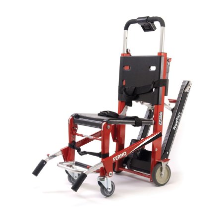 PowerTraxx EZ Glide - Evacuation Stair Chair Metal Frame Blue Upholstery - 0731375