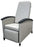 Winco Premier LifeCare 3-Position Recliner Black Nylon Caster Nylon Caster - 5400-08-NP